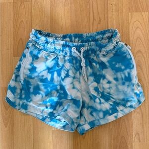 Athleta Girl Blue Tie-Dye Shorts Size Large/12 great condition!